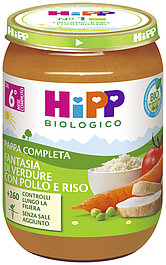 Fantasia di verdure con pollo e riso Fantasia di verdure con pollo e riso