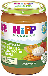 Crema di riso con lenticchie e verdure Crema di riso con lenticchie e verdure