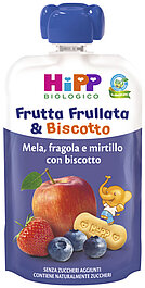 Yogures Bebe HiPP - Frutta Frullata Bio Per Bambini, Purea 100% Frutta Al Gusto Mela, Pesca E Frutti Di Bosco, Senza Zuccheri Aggiunti, 1 Confezione Da 90 Gr Pouch Fruta - 9