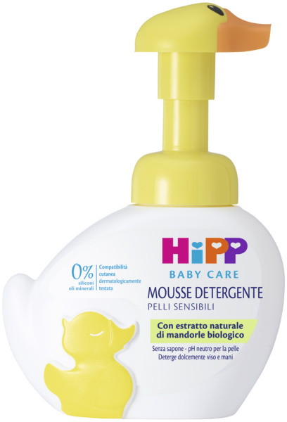 Hipp Bagno Paperella 250 Ml Mousse Detergente per Bambini Estratto Naturale  Mandorle Bio Senza Profumi Allergizzanti Ph Neutro 